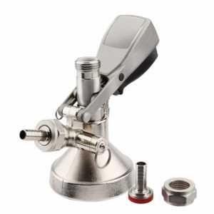 MRbrew Beer Keg Coupler G System Ergonomic Design Lever Handle with Stainless Steel Probe