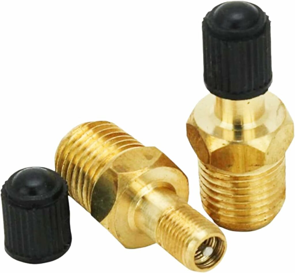 Milton S-684-4 1/4" MNPT Male Tank Valve, includes Protective Caps (Pack of 2)