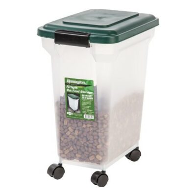 IRIS Remington Airtight Pet Food Storage Container, 22-Pounds, Hunter Green 
