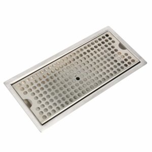Perfect Beer Drip Tray Stainless Steel Flush Mount Drip Tray w/ Drain 12" New! 