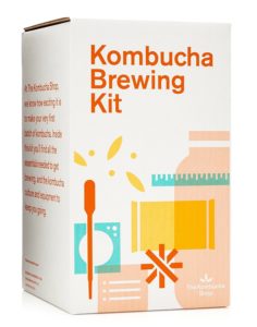 Kombucha Brewing Kit with Organic Kombucha Scoby. Includes Glass Brew Jar, Organic Kombucha Loose Leaf Tea, Temperature Gauge, Organic Sugar and More!