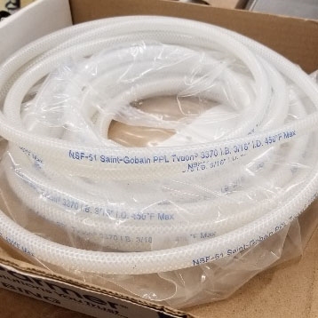 3/16" ID REINFORCED SILICONE TUBING (PER FOOT) BLOWOUT PRICE