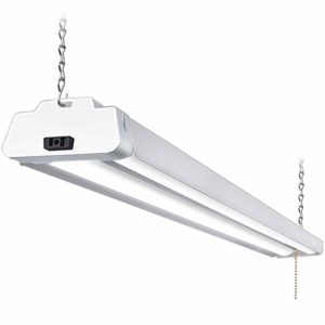 Hykolity 4FT 36W Linkable LED Shop Light with cord, 3600lm Hanging or FlushMount Garage Utility Light, 5000K Overhead Workbench Light, Light Weight, Shatter Proof 64w Fluorescent Fixture Replacement-1