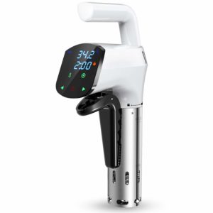 Sous Vide, Aukuye Sous Vide Cooker Thermal Immersion Circulator, 1100W, LED display, with Recipe Cookbook, Ultra-Quiet, White EQQ01 (White)