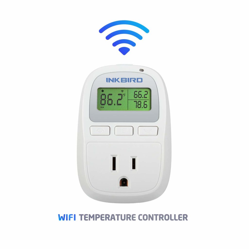 Inkbird C929 Smart Digital WiFi Temperature Controller 120VAC 1200W, Heater/Cooler Thermostat, Homebrewing, Reptiles, Terrarium, Greenhouse, Heat Mat