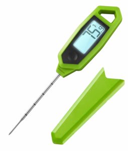 Lavatools PT18C Compact Professional Commercial 3" Fixed Probe Ambidextrous Backlit Instant Read Digital Meat Thermometer (Wasabi)