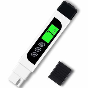 TDS Water Quality Tester - TDS, EC & Temperature Meter 3 in 1, 0-9999 ppm Meter, LCD Display, TDS Meter for Drinking Water Test, Coffee, Swimming Pool, Aquarium, RO/DI Water, Hydroponics