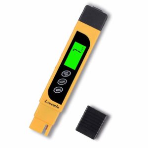 TDS Meter Digital Water Tester, Lxuemlu 3-in-1 TDS, Temperature and EC Meter with Carrying Case, 0-9999ppm, Ideal ppm Meter for Drinking Water, Aquariums and More