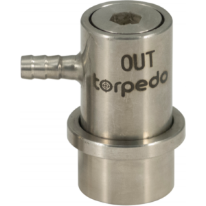Torpedo Ball Lock Disconnect Beverage Out (Stainless) - Barb KEG737