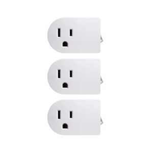(3 Pack) Uninex White Grounded On/Off Power Switch with Amber Light ETL
