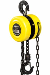 Neiko 02182A Chain Hoist with 2 Hooks, 1 Ton Capacity | Manual Hand Chain Block, 15 Foot Lift