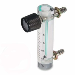 JIAWANSHUN Oxygen Air Flow Meter 0.1-1.5LPM / Gas Flowmeter with Copper Connector For Oxygen Air Gas Conectrator