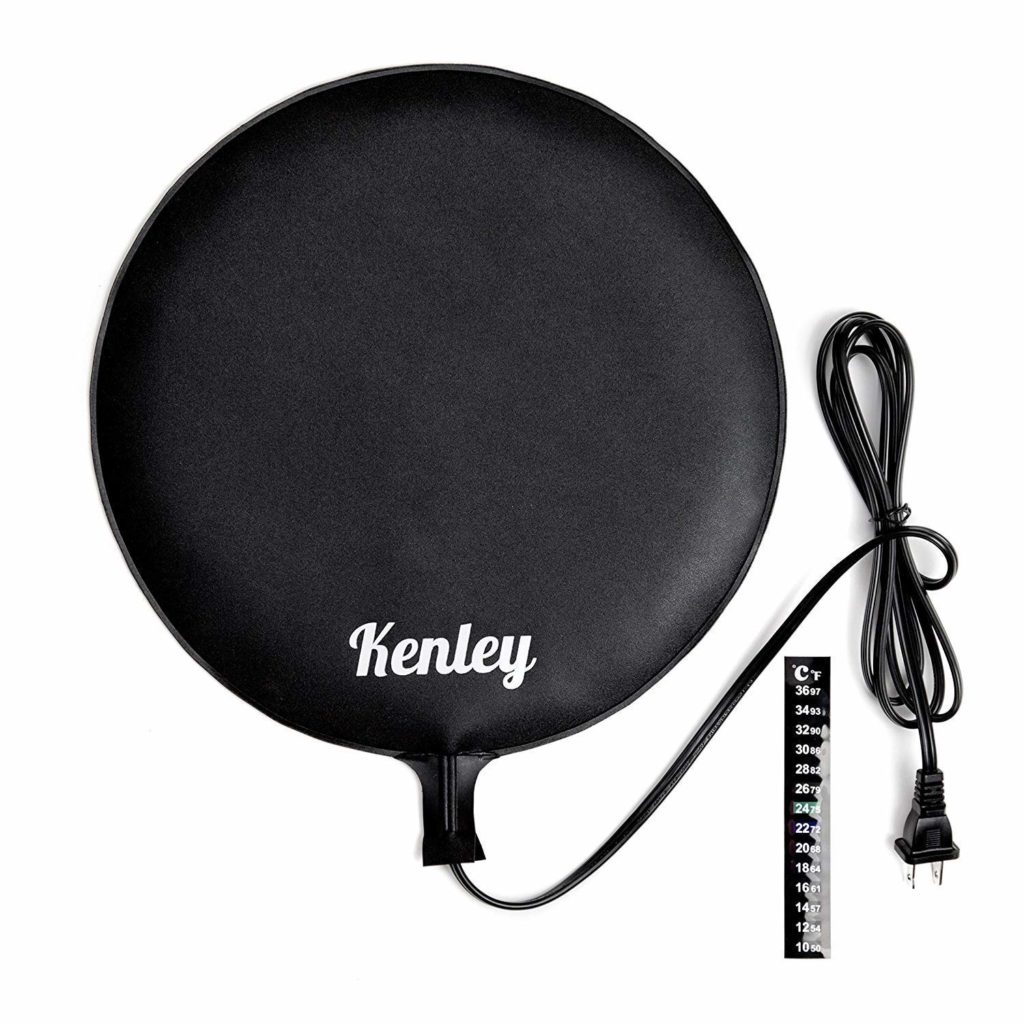 Kenley Fermentation Carboy Heater - Kombucha Heating Pad 12" - Homebrew Warmer Kit with Built-in Temperature Control - Brew Vessel Warming Mat for Beer Wine Tea Home Brewing - Consistent Radiant Heat