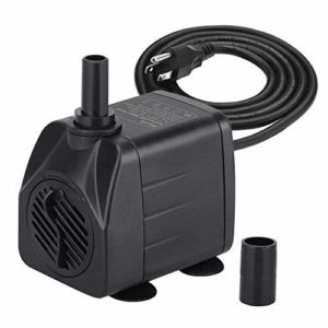 KEDSUM 880GPH Submersible Pump(3500L/H, 100W), Ultra Quiet Water Pump with 13ft High Lift, Fountain Pump with 4.9 ft Power Cord, 3 Nozzles for Fish Tank, Pond, Aquarium, Statuary,Hydroponics