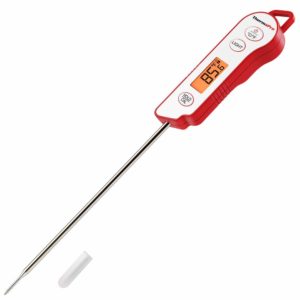 ThermoPro TP15 Waterproof Cooking Thermometer with Long Probe Digital Instant Read Meat Thermometer for Grilling Smoker BBQ Kitchen Food Candy Thermometer with Calibration