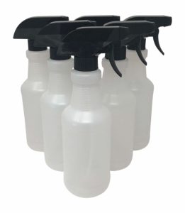 CSBD Plastic Spray Bottles - Empty Heavy Duty HDPE Plastic - Made in USA - Great for Both Commercial and Residential Uses 10 Pack (16 oz)