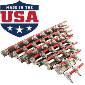 Made To Order CO2 Distributor Air Manifold 2-20 outputs available