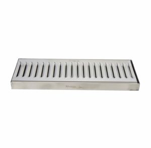 Krome Dispense C606 Stainless Steel Drip Tray Surface, No Drain, 12" x 5", 1.2 mm Solid Construction