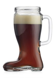 Recycled Glass Oktoberfest Style 23 Oz Handled Pitcher Drinking Beer Boot Das Boot