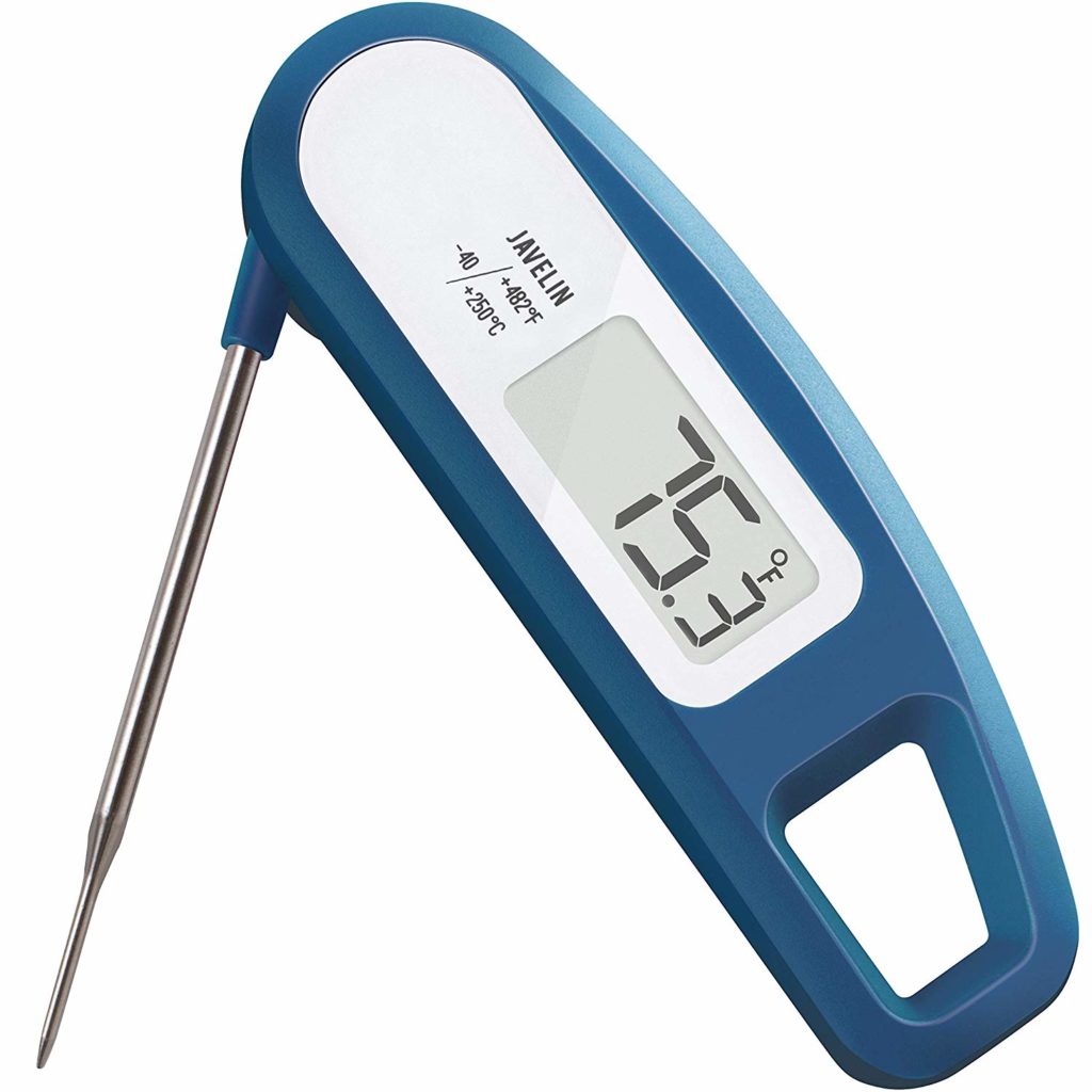 Lavatools PT12 Javelin Digital Ultra Fast Instant Read Meat Thermometer for Kitchen, Outdoor Grilling, BBQ, Brewing, and Frying (Indigo)