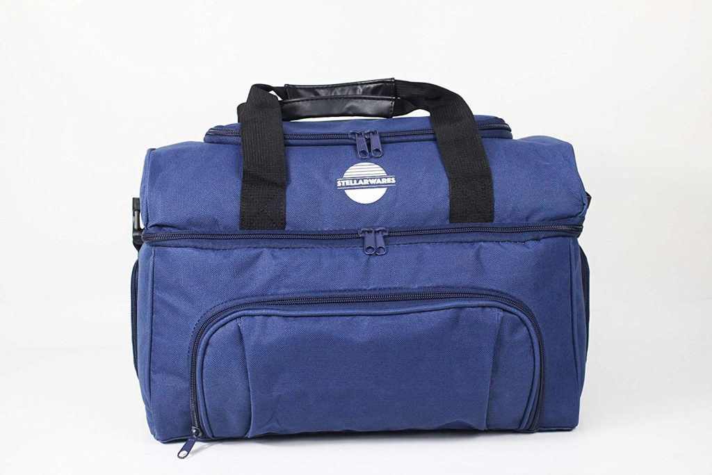 Insulated Cooler Bag by Stellarwares - Used by Men Women and Children - Great for work play and travel - Large bag with many compartments