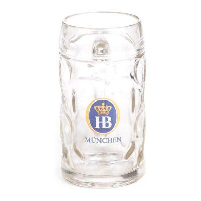 1 X 0.5 Liter HB Hofbrauhaus Munchen Dimpled Glass Beer Stein