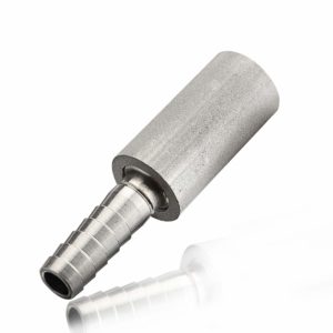 Stainless Steel Diffusion Stone, 0.5 Micron Aeration Stone, Carbonation Stone With 1/4" Barb For Brewing (0.5 Micron)