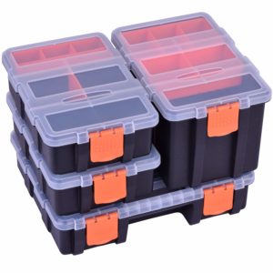 Tool Organizer Tackle Box Storage For Small Parts/Screw/Hardware,Plastic