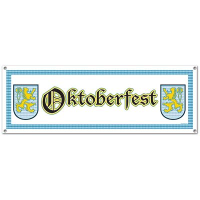 Oktoberfest Sign Banner Party Accessory (1 count) (1/Pkg)