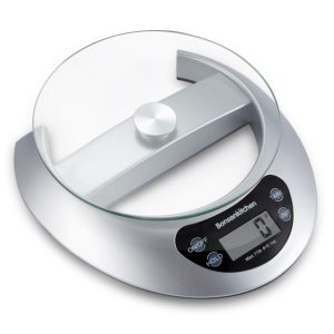 Bonsenkitchen Food Weight Scales, Digital Kitchen Scale for Cooking and Baking (Sliver)