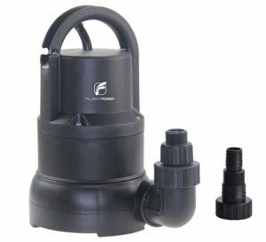 FLUENTPOWER 1/3 HP Electric Submersible Small Utility Drain Water Pump 3/4" Garden Hose Connector Included with Side Discharge for Clean Water