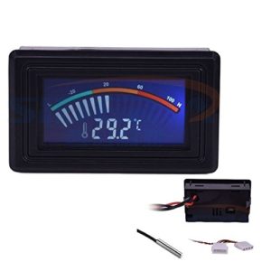 LCD Display Digital Thermometer, NCElec -58F ~ +230F/ -50°C ~ +110°C Waterproof Thermometer Hygrometer with Probe for Temperature Testing for Aquarium, Refrigerator, Cars, Pet Habitats, Etc.