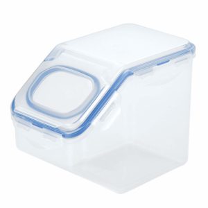 Lock & Lock HPL701 Easy Essentials Pantry Food Storage Container With Flip-Top Lid/Food Storage Bin With Flip-Top Lid - 6 Cup, Clear