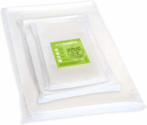 150 Vacuum Sealer Storage Bags for Food Saver, Seal a Meal Vac Sealers, 50 Each Bag Size: Pint 6x10, Quart 8x12, Gallon 11x16 BPA Free, Sous Vide Vaccume Safe Commercial Grade Universal Bag Avid Armor