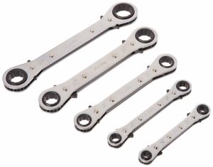 Apollo Tools DT1212 SAE Ratcheting Wrench Set, 5-Piece