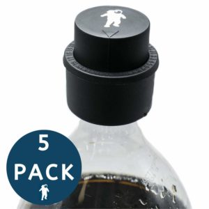 Air Lock Soda Sealer – FRESHeTECH Portable Handheld Carbonation Keeper – 5 Caps