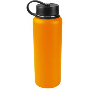 Tahoe Trails 40 oz Double Wall Vacuum Insulated Stainless Steel Water Bottle, Orange