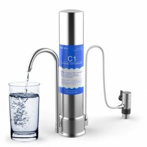 SimPure Countertop Water Filter, Drinking Water Filtration System, Built-in Carbon Block Filter, Perfect for Removing Chlorine, Odors, Volatile Organic Chemicals, etc
