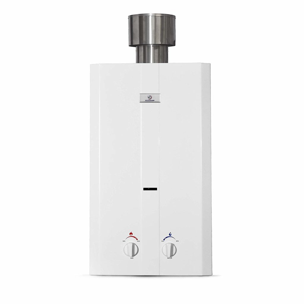 Eccotemp L10 2.6 GPM Portable Tankless Water Heater, 1 Pack, White