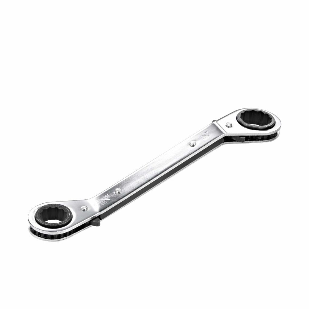 Cr-V 1/2-inch x 9/16-inch Double Box End uxcell Reversible Ratcheting Wrench 