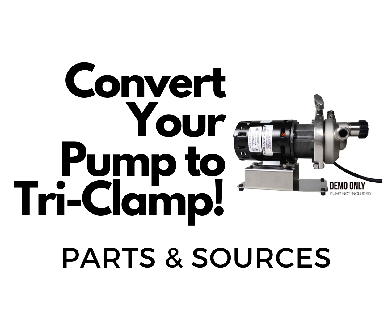 convert chugger march pump to triclamp