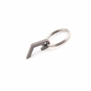 Titanium Keychain Mini Beer Bottle Opener with Stainless Steel Key Ring