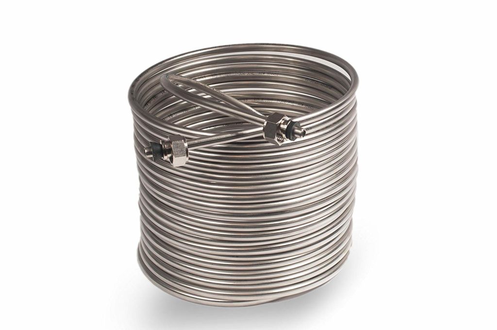 Jockey Box Coil 3/8-inch 50' Stainless Steel Tubing with Fittings