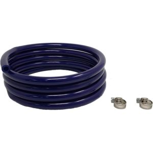 Sealproof Blue 5/16-Inch ID, 9/16-Inch OD Tubing, 10 FT, CO2 Gas Line with 2 Hose Clamps, for Homebrewing, Kegerator, Draft Systems, Beer Air Food Grade Hose, 1/4" Wall Thickness - Made in USA
