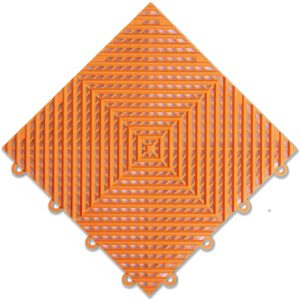 IncStores Nitro Garage Tiles 12"x12" Interlocking Garage Flooring (1-12"x12" Tile, Harley Orange Vented)