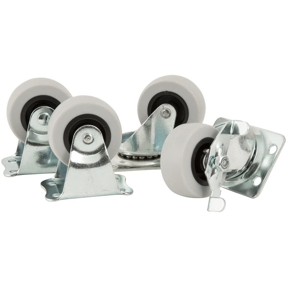 Titan Casters by Waxman 4033256TS One Pack-2 inch TPR Casters, 4 Pack, Load Rating 360 lbs, 4 Piece