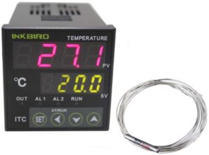 Inkbird Digital PID Temperature Controller Position Control Thermostat AC 100 to 240V ITC-100RH with PT100 Thermocouple