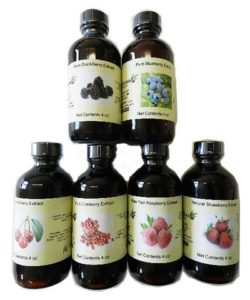 OliveNation Set of 6 Berry Extracts - Set of 6 x 4 oz bottles - Blueberry, Blackberry, Cherry, Cranberry, Raspberry, Strawberry - baking-extracts-and-flavorings