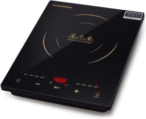 Bonsenkitchen 1800W Portable Induction Cooktop w ETL & FCC Approved, Electric Single Countertop Burner with LCD Touch Screen Sensor and Digital Timer