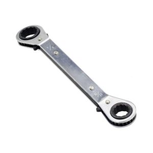TOUHIA Ratcheting Wrench Reversible Double Box Ratcheting Gear Spanner 11/16 inch x 7/8 inch, Cr-V